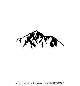 vector illustration of mountain silhouette concept