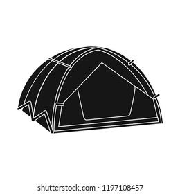Vector illustration of mountaineering and peak icon. Collection of mountaineering and camp stock vector illustration.