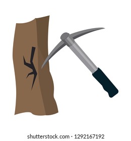Vector illustration of mountaineering and peak sign. Collection of mountaineering and camp stock vector illustration.