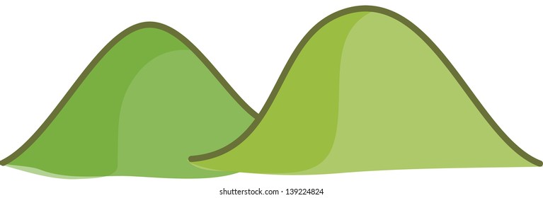 Vector illustration of mountains