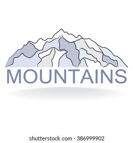 vector illustration of mountains