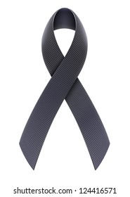 Vector illustration of mourning concept with Black Awareness Ribbon