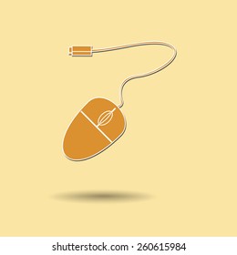 Vector illustration of  Mouse color background.