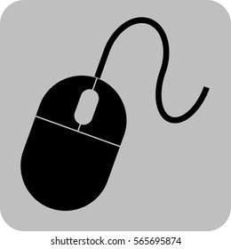 Vector Illustration with Mouse Icon
