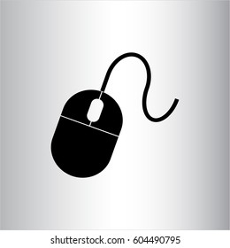 Vector Illustration of Mouse vector icon in Black Color

