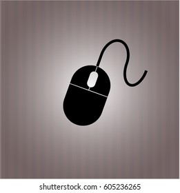 Vector Illustration of Mouse icon in black color
