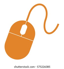 Vektorgrafik des Mauszeichens in Orange
