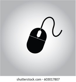 Vector illustration of Mouse vector icon or symbol
