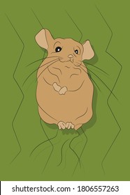 Vektorgrafik einer Maus auf der Natur, Vektorgrafik