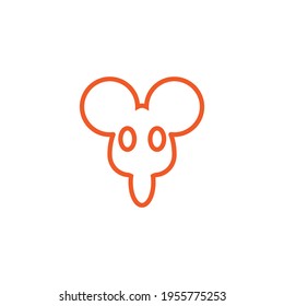 Vector illustration of mouse shapes, great for children's book icons and drawing books