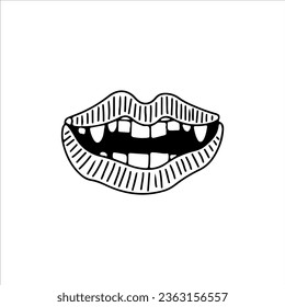 vector illustration of mouth concept