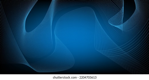 Vector Illustration of movement pattern of lines dot and shape geometric abstract background. EPS10. for premium product and technology business finance