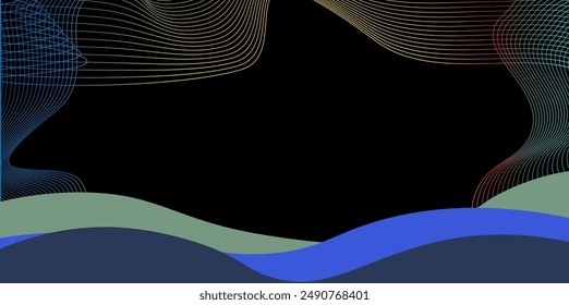 Vector Illustration of movement pattern of lines and shape geometric abstract background. EPS10.