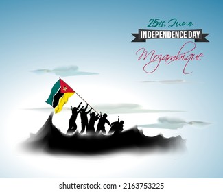 vector illustration for Mozambique independence day.