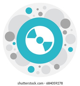 Vector Illustration Of Mp3 Symbol On Cd Icon. Premium Quality Isolated Disc  Element In Trendy Flat Style.