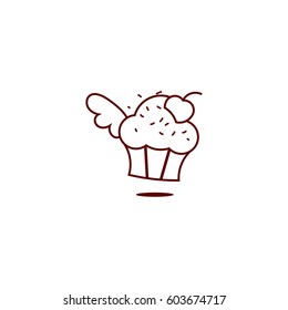 Vector illustration of a Muffin Icon