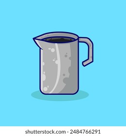 Vector illustration mug coffe espresso