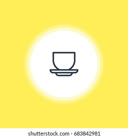 Vector Illustration Of Mug Icon. Beautiful Cooking Element Also Can Be Used As Coffee Cup Element.
