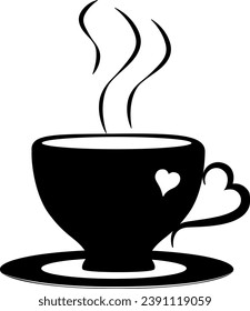 ilustración vectorial de una taza sobre un fondo transparente