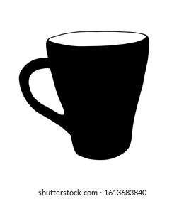 
vector illustration of a mug on a white background
