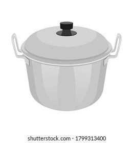 Vector illustration of multi purpose pan isolated on white background