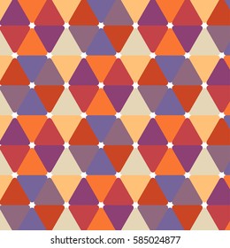 Vector illustration of multicolor triangle pattern