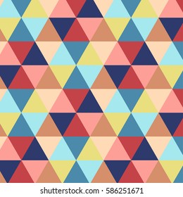 Vector Illustration Of Multicolor Triangle Pattern