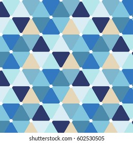 Vector illustration of multicolor triangle pattern
