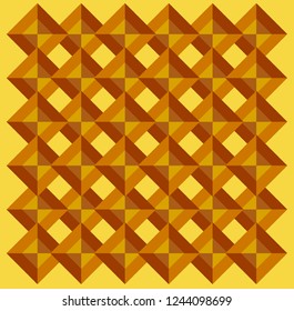 Vector illustration of multicolor triangle / square  pattern. Tablecloth pattern