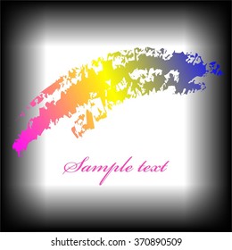 Vector illustration of Multicolored abstract on a gray background.