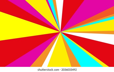 Ilustración vectorial. Líneas multicolores. Cifras geométricas.