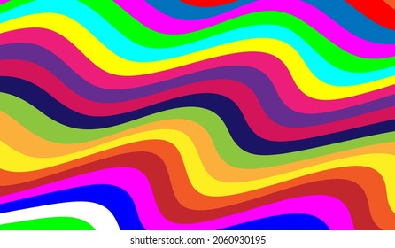 Vektorgrafik. mehrfarbige Linien. Geometrische Zahlen.