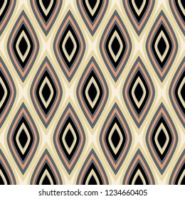 Vector illustration. Multicolored rhombuses seamless pattern.