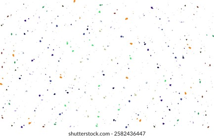 Vector illustration of Multi-colored tinsel, confetti fall from the sky on a transparent and white , blue colour background. Celebration of happy birthdays, parties, and holidays.