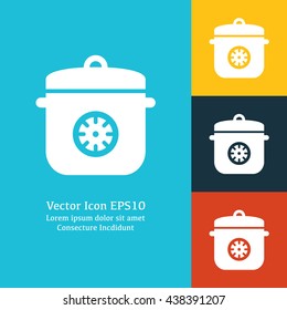 Vector illustration of multicooker icon