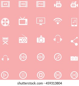 Vector illustration of multimedia icon set