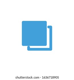 Vector illustration, multimedia next page button icon template.  