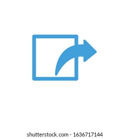 Vector illustration, multimedia share button icon template.  