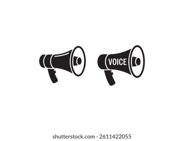 Vector Illustration of Multiple Megaphones Announcing