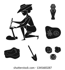 Vector illustration of museum and attributes  symbol. Collection of museum and historical stock vector illustration.