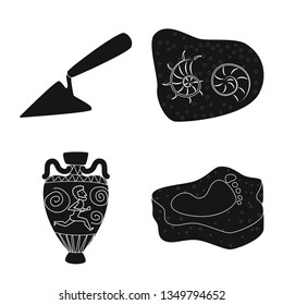 Vector illustration of museum and attributes  symbol. Set of museum and historical stock symbol for web.