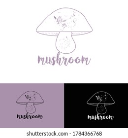 vector illustration of a mushroom