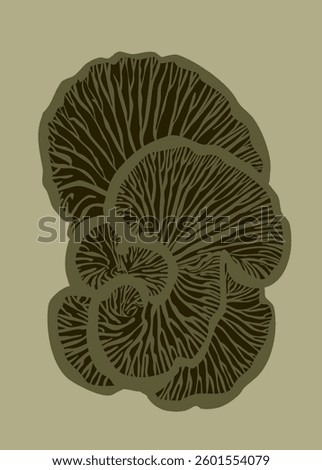 vector illustration of a mushroom