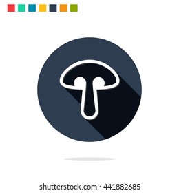 Vector illustration of mushroom icon