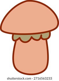 Vektorgrafik von Pilz wiedereinfärbbar