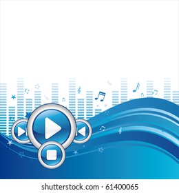 vector illustration of music abstract background
