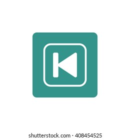 Vector illustration of music back icon. Premium quality web icon