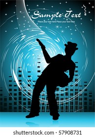 vector illustration of music background