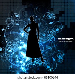 Vector illustration of music background