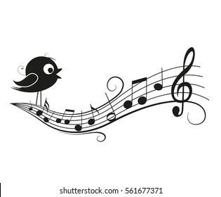 6,231 Bird music notes Images, Stock Photos & Vectors | Shutterstock